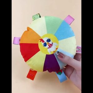 Mainan Boneka Frisbee Jingle Ball Anjing Kucing /Bola Mewah Tumbuh Gigi Yang Tahan Gigitan Yang Memakan Energi/Mainan Anjing Pet Squeaky Toy Gigit Giggles Ball Anjing Hewan Interaktif Bola Mainan