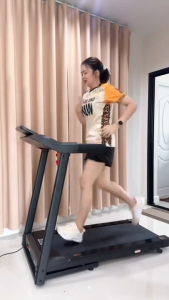 JC700 ลู่วิ่งไฟฟ้า5HP Treadmill1-16km/h ปรับความชัน 3 ระดับ เชื่อมต่อบลูทูธได้ ตรวจสอบอัตราการเต้นของหัวใจ ระบบพับอัตโนมัติไฮดรอลิก