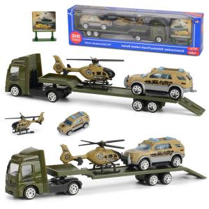 JUNHUIDA | Mô Hình Xe Kỹ Thuật Kim Loại Mini Trượt Qua Biên Giới 4 Cái