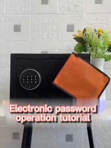 NLIM Vault Safe Box 20cm Fireproof Anti-Theft Depository Cash Home Office Documents SE Safety Security Small Black Safe