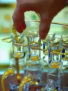 Gold Foil High-end Spirits Glasses Set