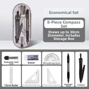 deli | Student Drawing Set Multipurpose Engineering Exam Drawing Tools