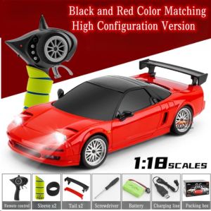 JDD[In stock][Original Available] LDRC LD1803 NSX 1:18 2.4G Remote Control Car Simulated Drift Of Gyroscope LED Light Group Electric Toy Car