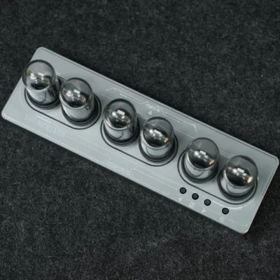 IPS Nixie Tube Alarm Clock with Colorful RGB Lights for Game Room Decoration. DIY Clock Faces and Pictures for Gift Idea