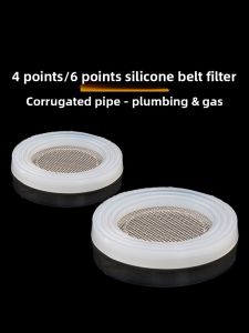 Silicone Rubber Sealing Ring with Filter Mesh for Hot Water Heater Flexible Tube Pad Washer Bathroom Accessories Sink Fittings