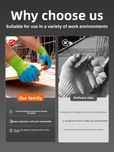 abeso | Reinforced Finger Durable Anti-Slip Work Gloves