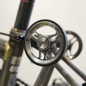 Shaking Union Jack Suitable for Small Cloth Foldable Bicycle Accessories Titanium Alloy Easy Wheel Push Wheel 70mm