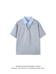 WUKONGYOUHUO | Summer Split-level Design Casual Polo Shirt