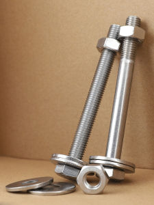 ชุดสกรูผนังสแตนเลส 304 ฟันเต็มและครึ่งพร้อมเพลาขยายหัวหกเหลี่ยมด้านนอกสําหรับฮาร์ดแวร์และเครื่องมือ