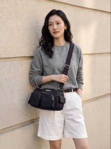 AJI | Lightweight Fashionable Nylon Crossbody Bag