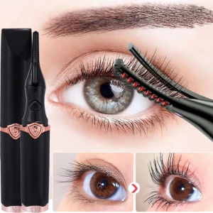 Electric Heated Eyelash Curler USB Rechargeable Eyelashes Curler Quick Heating Natural Long Lasting Makeup Tools