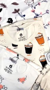 KAOS MOTIF LUCU LENGAN PAJANG/KAOS PRINTING DEWASA/KAOS CANTIK KEKINIAN