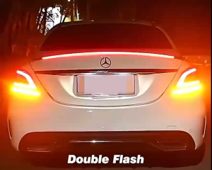 LED Spoilers Car Brake Lights Strip Carbon Rear Wing Lips Kit 1.2M Rear Spoiler Turn Signal Lights Car Exterior