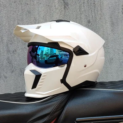 ORZ | Retro Full Face Motorcycle Helmet 3C Certified with Bluetooth Slot