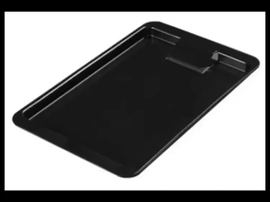 2pcs Multi Purpose Cash Tray Money Tray Bill Organizer Rectangular Black for Restaurant Bar Shop