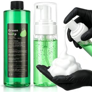 Tattoo Green Soap Kit - Ultra Concentrated Green Soap Cleaner for Tattooing & Piercing Tattoo Supplies for Artists & Beginners