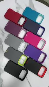 Luxury 3in1 Armor Ott CASE BOX for IPhone 16 15 14 13 12 11 Pro Max XS XR Plus Shockproof Soft Bumpers Protective Hard Cover