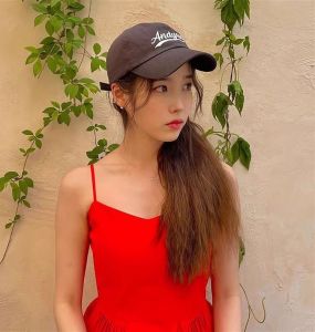 AndYou LiZhiEn IU JingTian Trendy Brand Letter Baseball Cap Womens Sun Protection Bucket Hat Cotton Casual Style Spring Summer Autumn Winter
