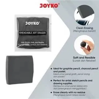 ( 1 PACK ) Kneadable Art Eraser Penghapus Joyko KER-138 Penghapus Elastis 1 PACK ISI 18 BIJI