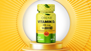 ORZAX Vitamin D3 10000IU 250 mcg Muscle Function Immune Support Mood Supplement for Wellness 4 Months Supply 120 Softgels Halal Orzax