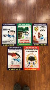 Bảng mica sắp xếp dọn dẹp vệ sinh hàng ngày