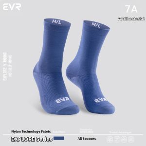 evr | Autumn Winter Cycling Socks Compression Breathable Long Cylinder