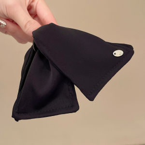 Korean Style Large Size Satin Shark Clip Triangle Hair Accessories Womens Elegant Back of Head Bun Hair Grips 2025 New Model