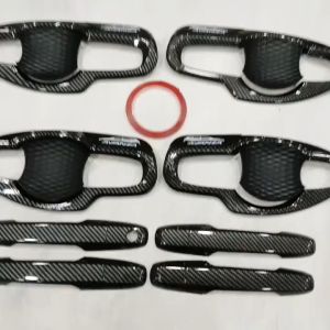 Paket Cover Handle Outer Pintu Mobil Toyota Avanza 2022-2024 Carbon