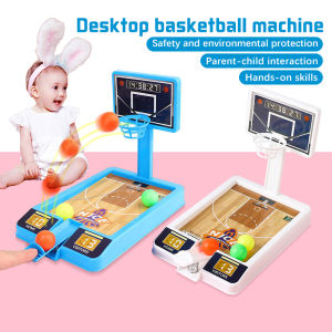Desktop Mini Basketball Shooting Machine Game Toy Finger Mini Basketball Toy for Kids Boy Educational Toys