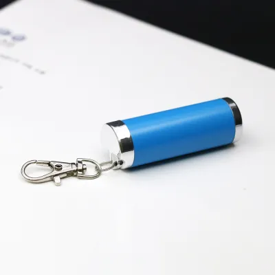 Portable Cylindrical Metal Ashtray Creative Keychain Outdoor Simple Design Alloy Material Fashionable Gift