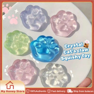 Kawaii Cat Paw Sticky Squeeze Toys Squishy Stress Relief Toys Kids Creative Jelly Cat Paw