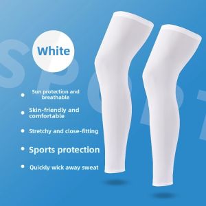 Sun Protection Leg Sleeves for Cycling and Basketball