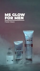 MS GLOW MEN Paket Untuk Mencerahkan Wajah Pria - Skincare Cowok Viral