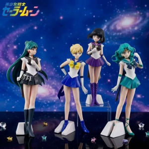 Bandai | 23cm Anime Sailor Moon Figure GLITTER&GLAMOURS Mercury Jupiter Venus Figurine Model PVC Collection Action Figure Toy Gifts