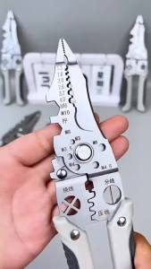Multifunctional Electrician Pliers 6-in-1 Wire Stripper Separator Cutting and Crimping Tool for Cable Repair and Installation