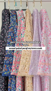ZOE ARISAH Bendyta Kurung Raya 2026 Moden Kedah Muslimah Printed Floral Wanita Baju Raya Bercorak Bunga Lace Murah ZOE ARISSA