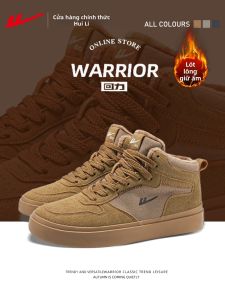 Warrior | Giày Skate Cao Cổ Lót Nỉ Cho Nam Mùa Thu Đông