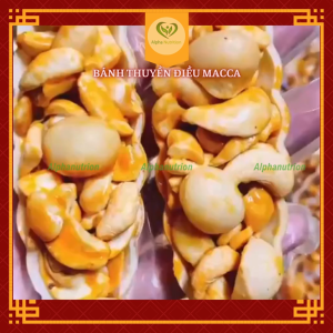 Alpha nutrition combo 2 túi bánh thuyền điều macca 250g ăn vặt ăn kiêng healthy