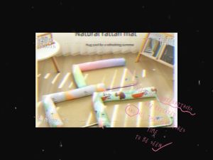 High-Quality Washable Pet Mat for Cats and Dogs - Breathable Non-Slip Comfortable Bed in Rainbow Design