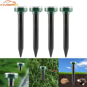 Solar Ultrasonic Electronic Mouse Repeller Snake Repeller Insect Repeller High Power Vibration Built Battery IP64 Sun Charging
