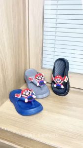 Sandal Jepit Karakter Super Mario Cowok / Size 24-35 (190K-3/190T-3)
