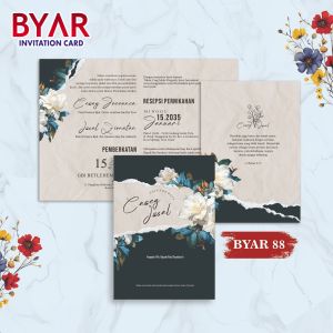 Blangko Undangan Kertas Undangan Pernikahan Byar 88 Harga Termurah Gratis File Setting