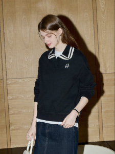 KUHNMARVIN | Áo Khoác Sweater Cổ Polo Màu Khối