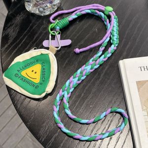 กระเป๋าใส่เครื่องมือสื่อสารแบบสะพายข้างสีสันสดใสสำหรับการเดินทาง สายสะพายข้างแบบถัก กระเป๋าใส่โทรศัพท์มือถือ กระเป๋าใส่หูฟัง กระเป๋าใส่ปากกาสีดีไซน์ใหม่