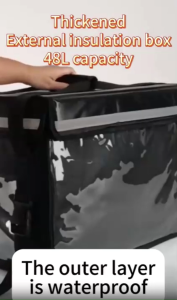 32L/48L/62L Food Delivery Bag Thermal Insulated Waterproof Folding Portable for Motorcycle Grab Delivery Picnic Takeout box