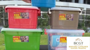 Box Storage Premium Quality with Handle Multi Purpose Durable Box Newborn Clothing Bottles Beauty Personal Items Use 1 pc