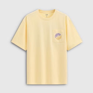 Gap | Summer New Arrival Pure Cotton Logo Print Chest Pocket Round Neck Short Sleeve T-shirt