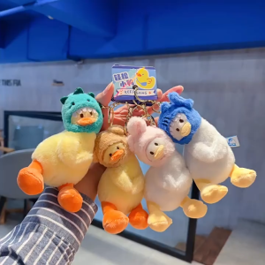 Gantungan Kunci Bebek Lucu/Boneka Mewah Tas Sekolah/2025 Hiasan Tas Baru/Gantungan Kunci Bebek Simulasi/Gantungan Kunci Murah