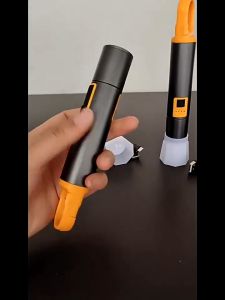 Paket Lengkap Flashlight 30W Senter Camping Lamp 2 In 1 Jarak Jauh Zoom Cas USB Rechargeable Type-C Lamp Camping Emergency