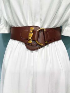 Thắt Lưng Da Thật Rộng Cho Nữ Thắt Lưng Co Giãn Trang Trí Váy Áo Len Áo Khoác Áo Khoác Lông Vũ Thắt Lưng